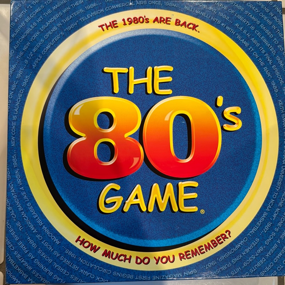 NEW Boardgame | The 80’s Game How Much Do You Remember | Party Friends 80’s Baby